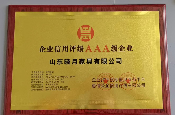 企业信用评级AAA级企业详情